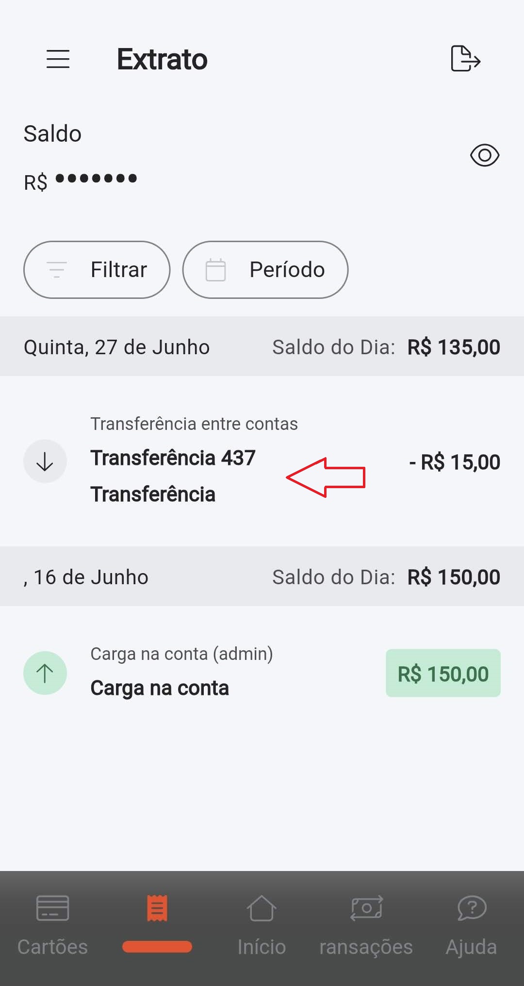Tela envio de comprovante - Extrato.jpg