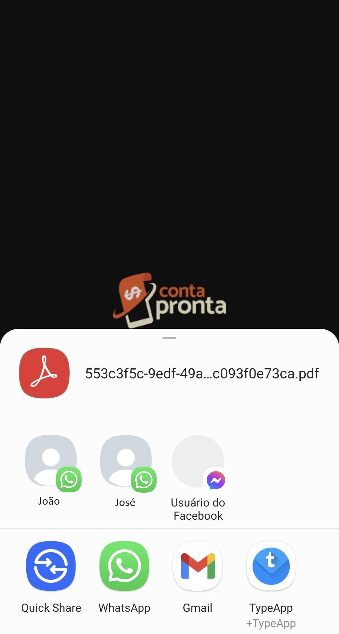 Tela envio de comprovante - Compartilhamento.jpg