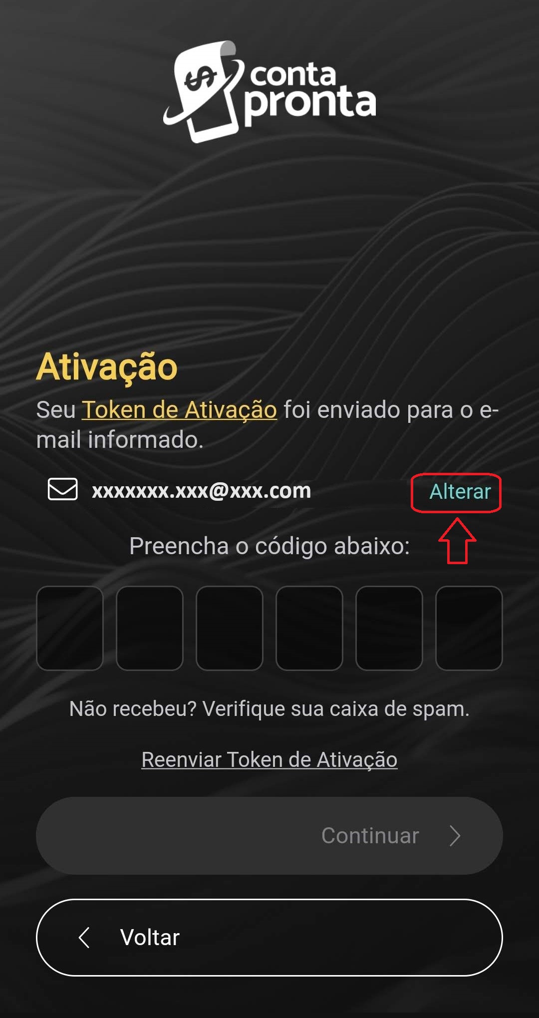 13.0 -Tela validação e-mail - marcado.jpg
