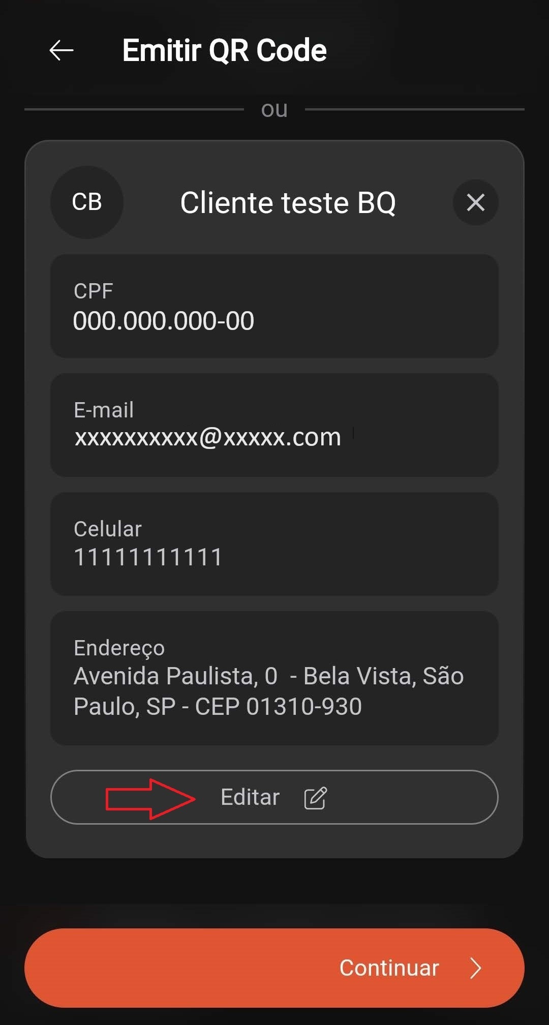 1.1.4 -Tela emitir QR Code preenchimento pagador - marcado.jpg