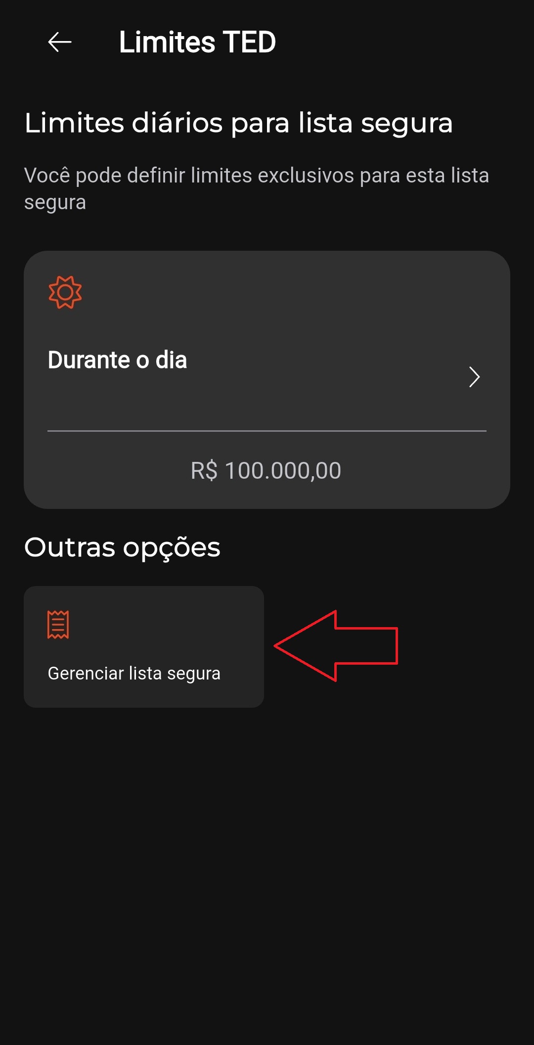 Tela 1 - Gerenciar lista segura - Marcado.jpg